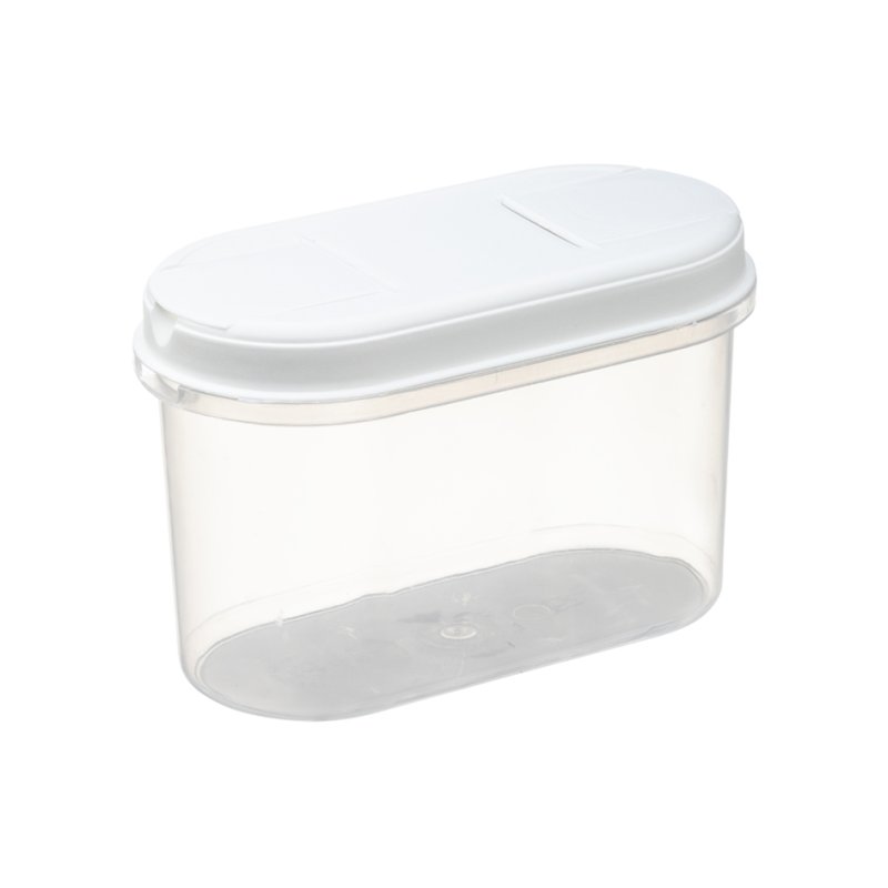 Boîte de rangement plast team Margriet, 1,2 litre, blanc, transparent